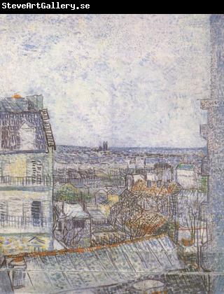 Vincent Van Gogh View of Paris from Vincent's Room in the Rue Lepic (nn04)